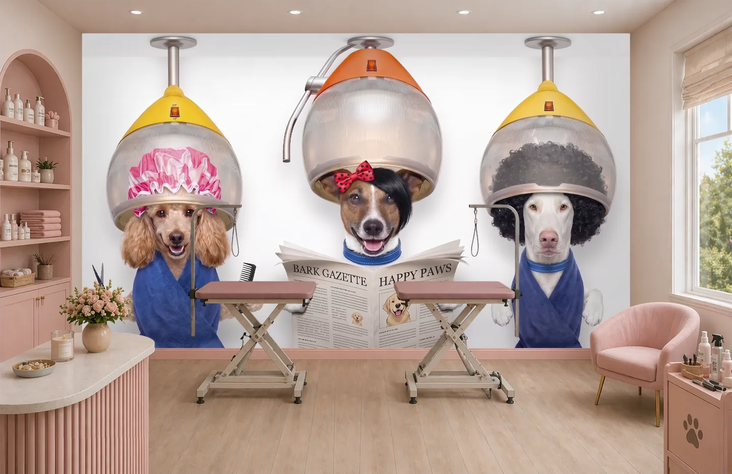 Dog salon — interior mockup