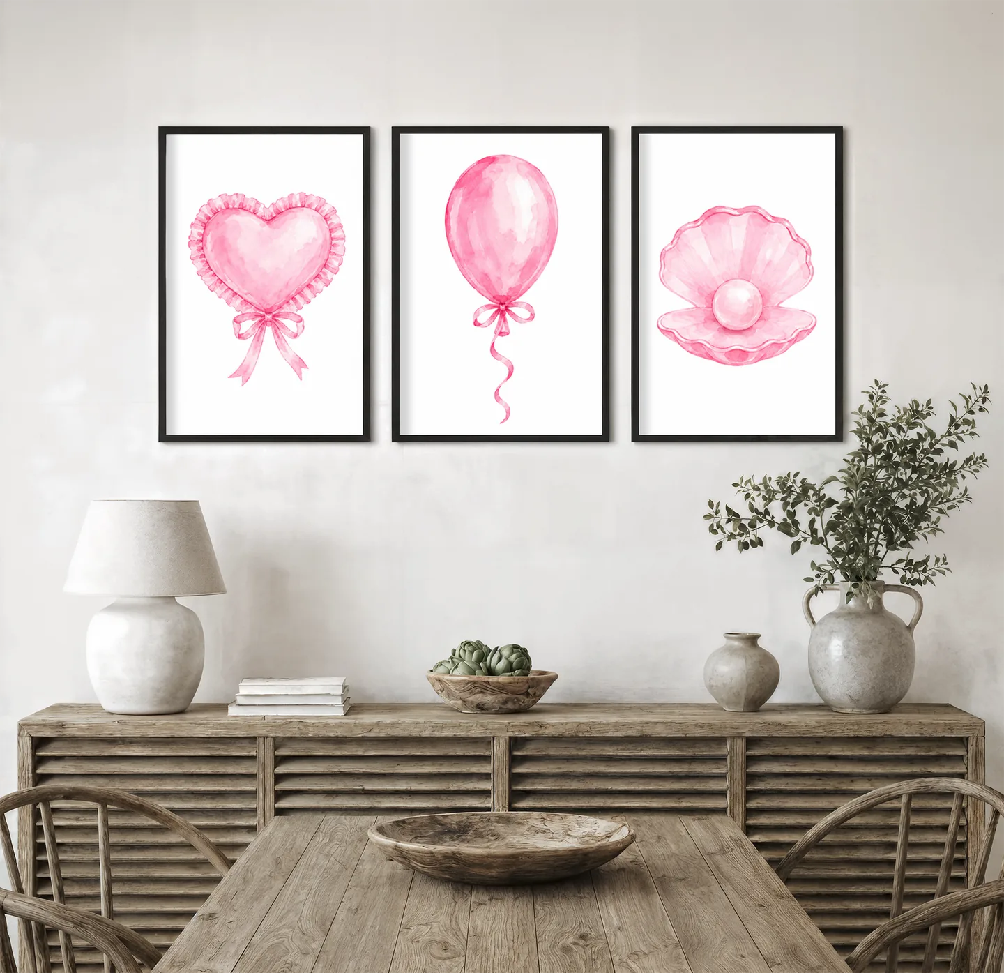 Pink celebration — interior mockup