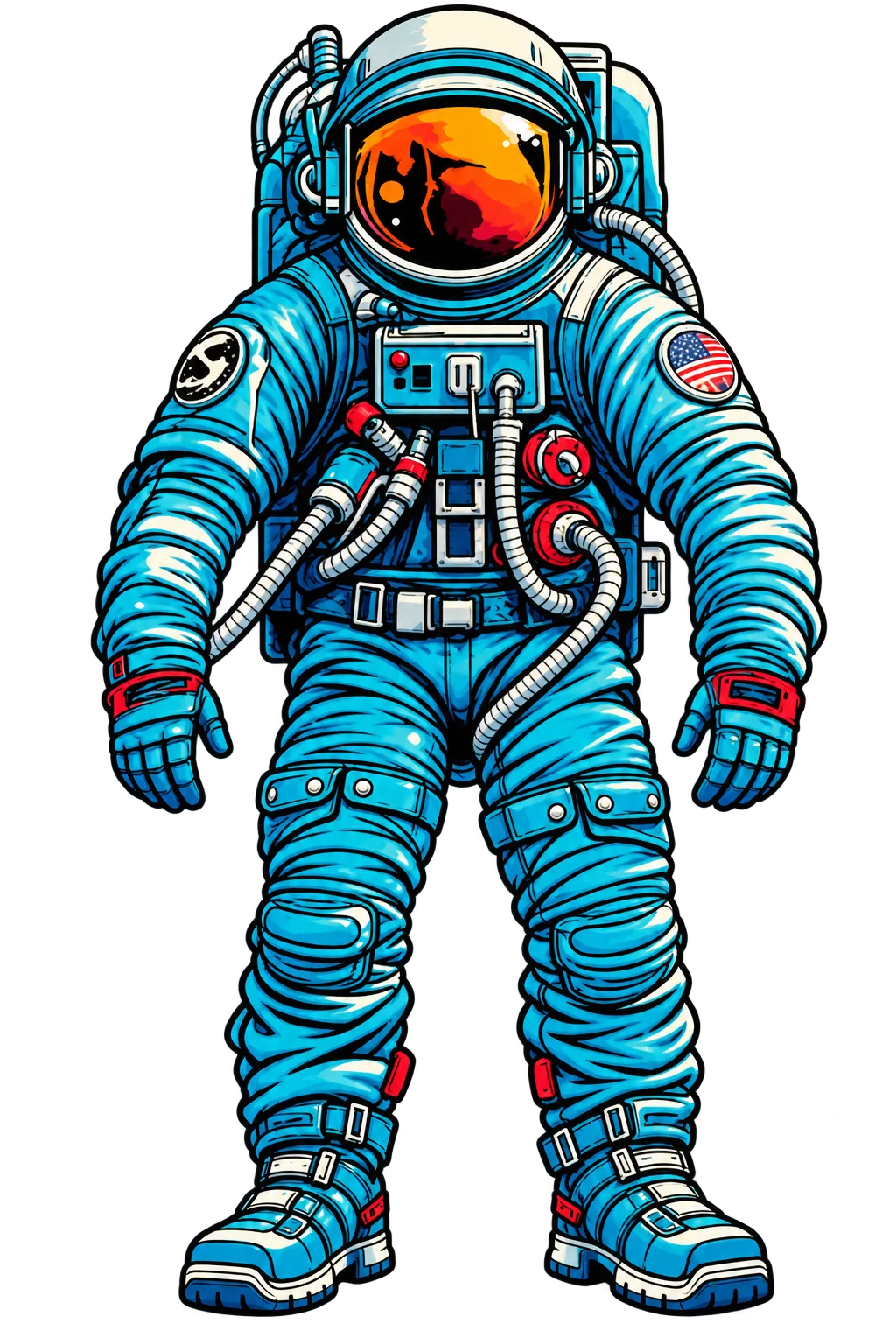 Space stickers — design 2