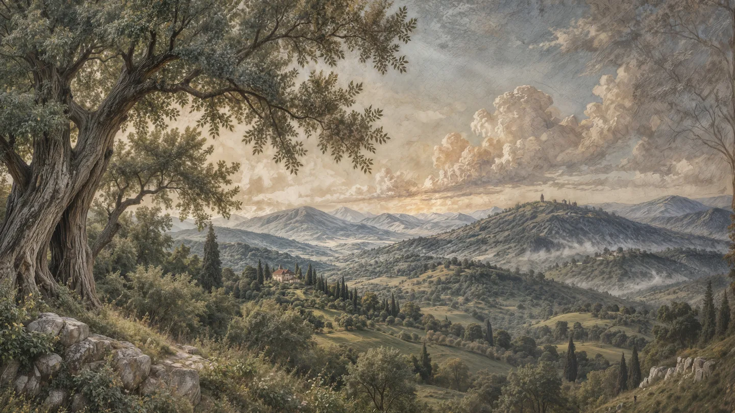 Mountain valley — design 2