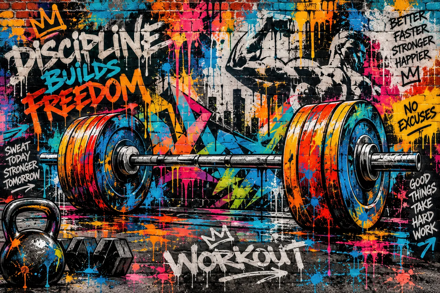 Gym graffiti — project material 2
