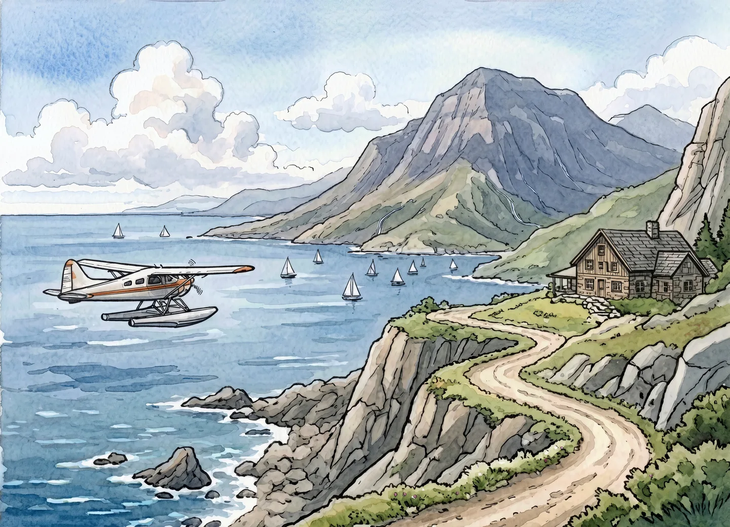 Coastal flight — project material 2