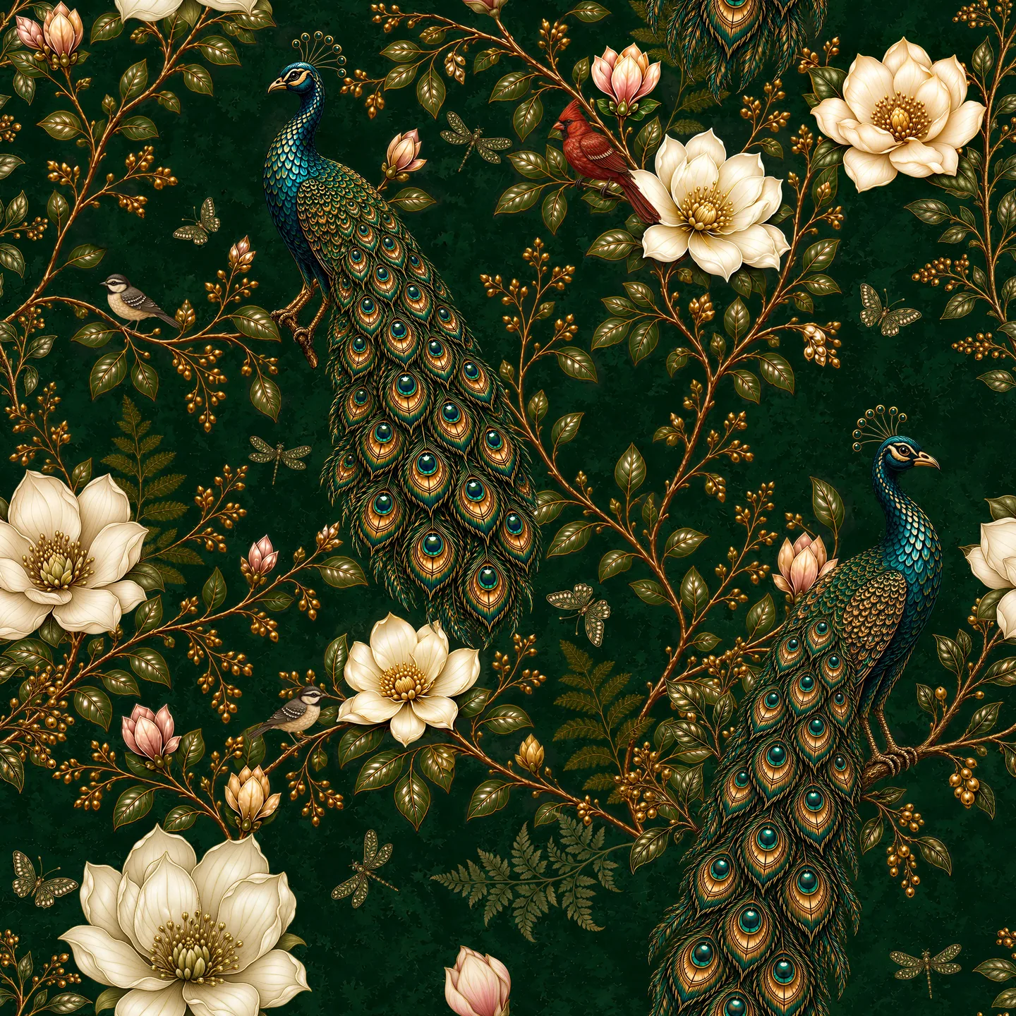 Peacock garden — project material 2