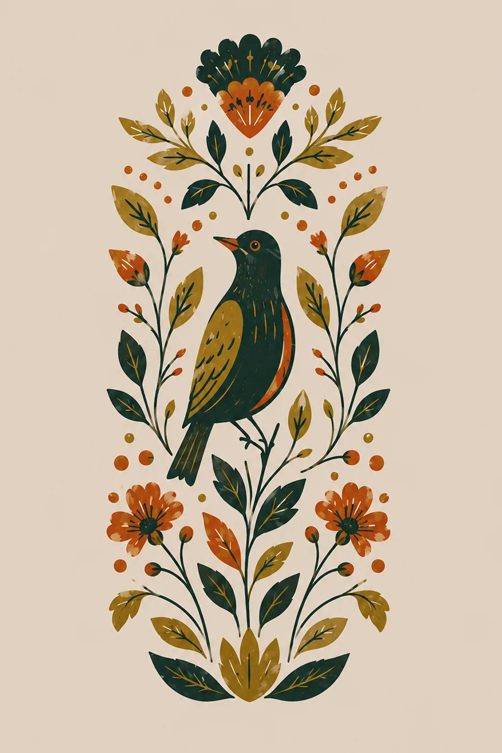 Folk garden — design 3