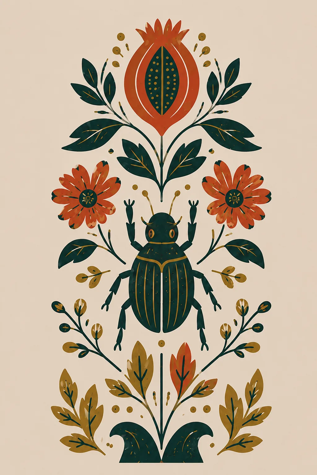 Folk garden — design 4