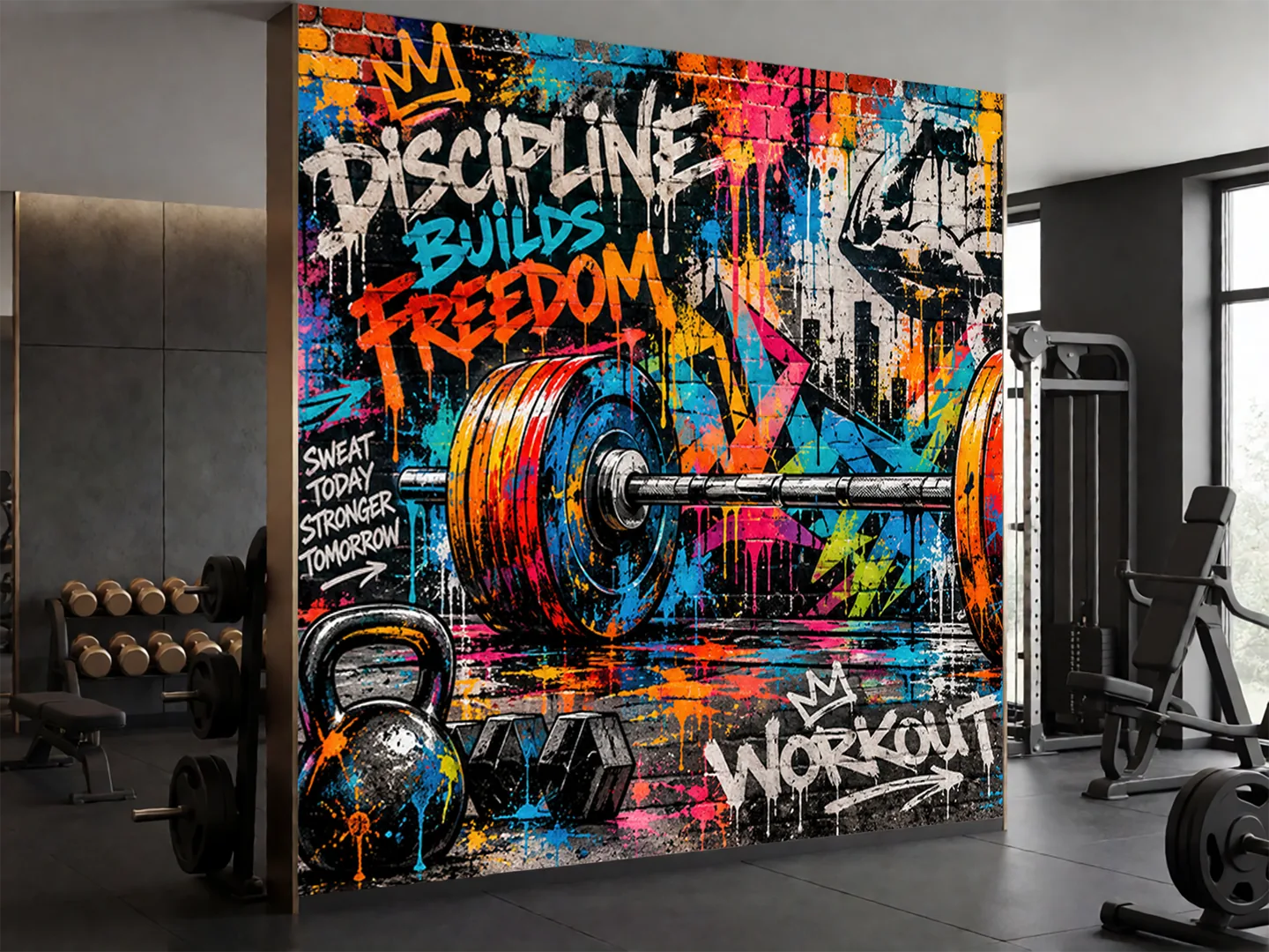 Gym graffiti — mockup 3