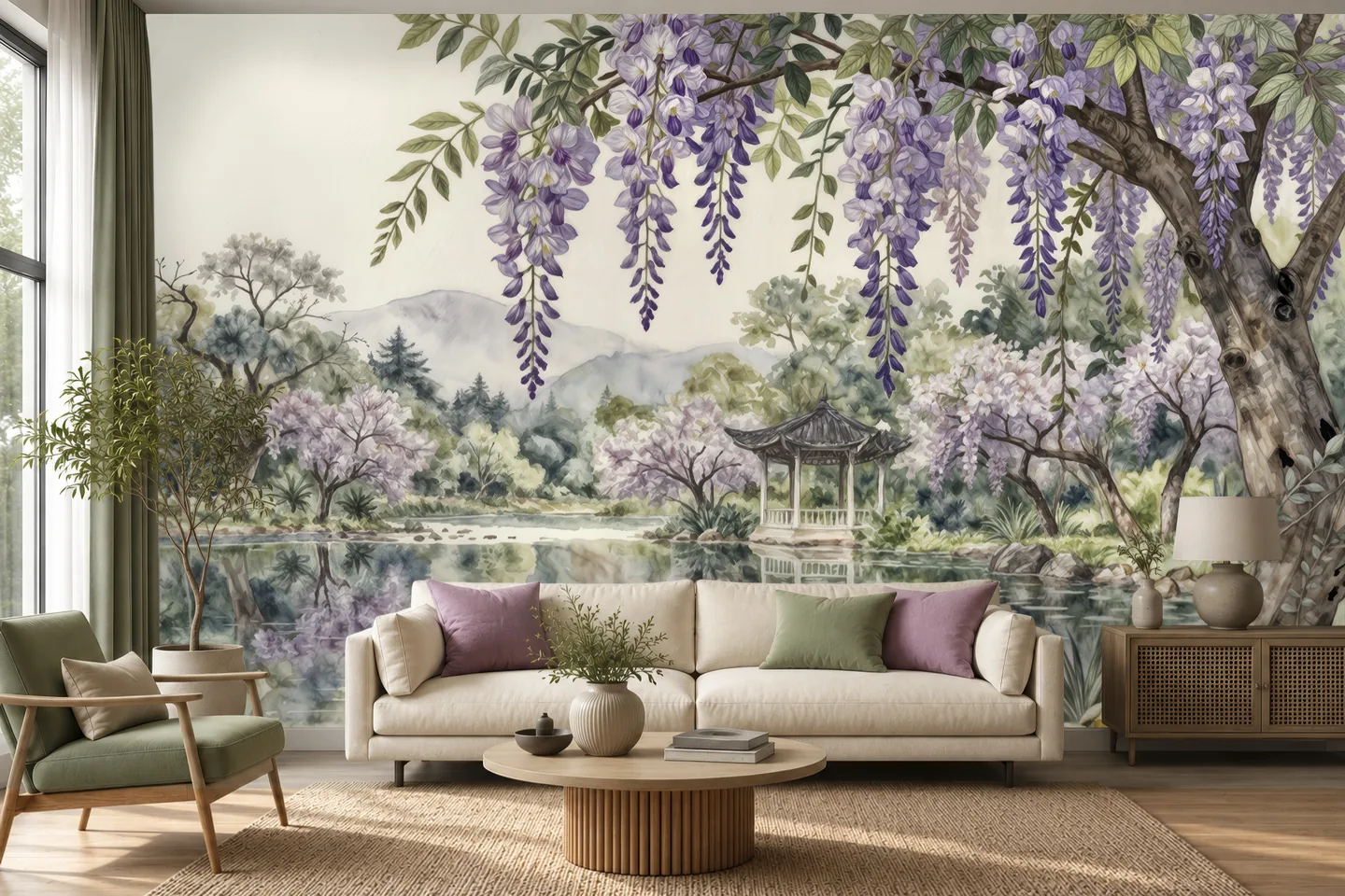 Waterside garden — interior mockup