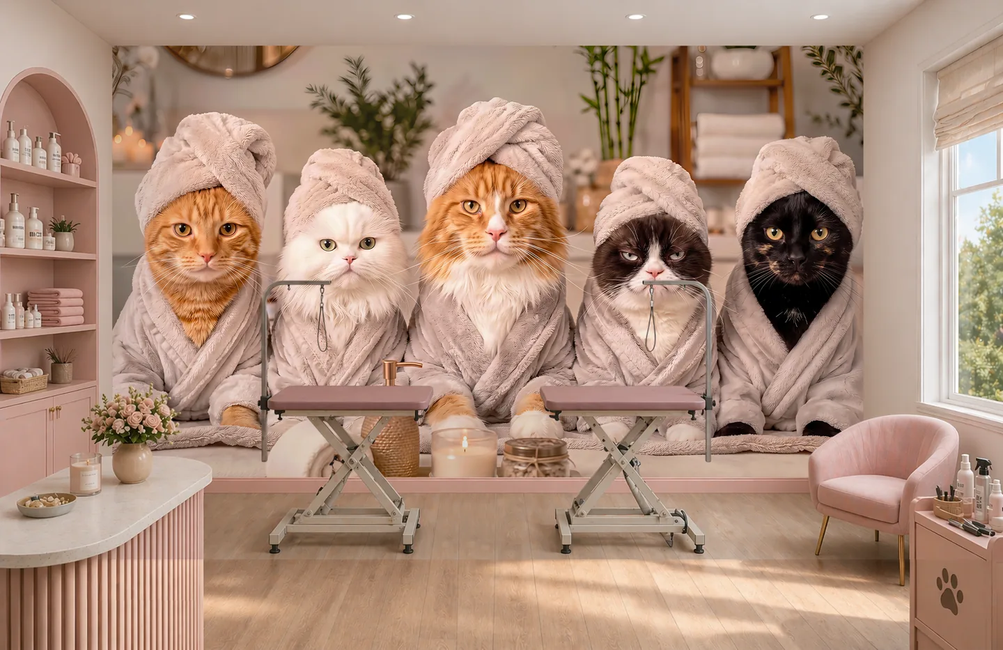 Cat spa — interior mockup