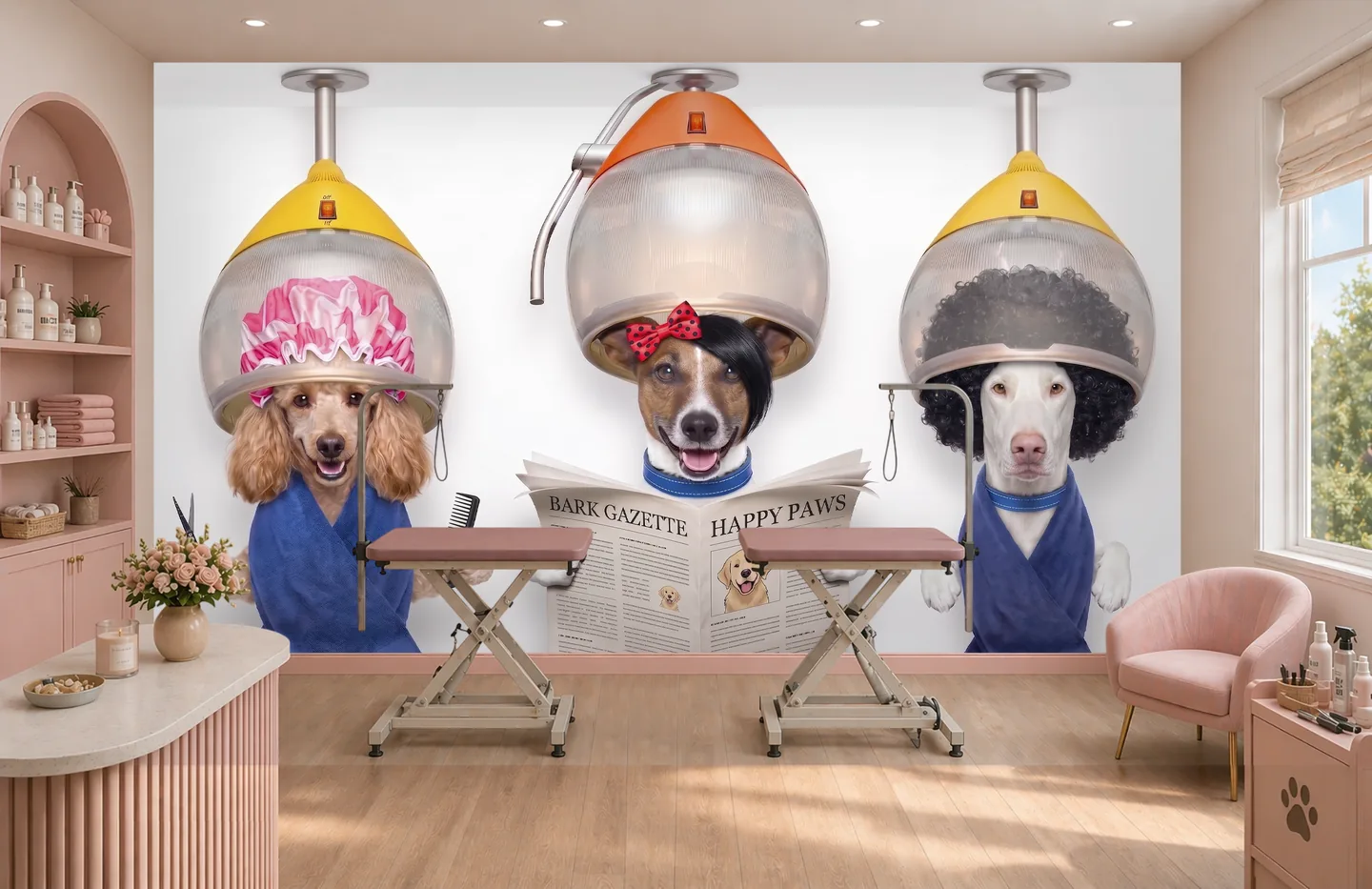 Dog salon — interior mockup