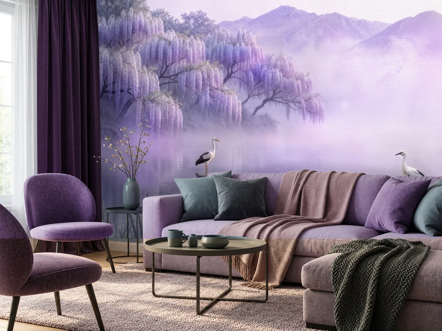 Lilac lake — interior mockup