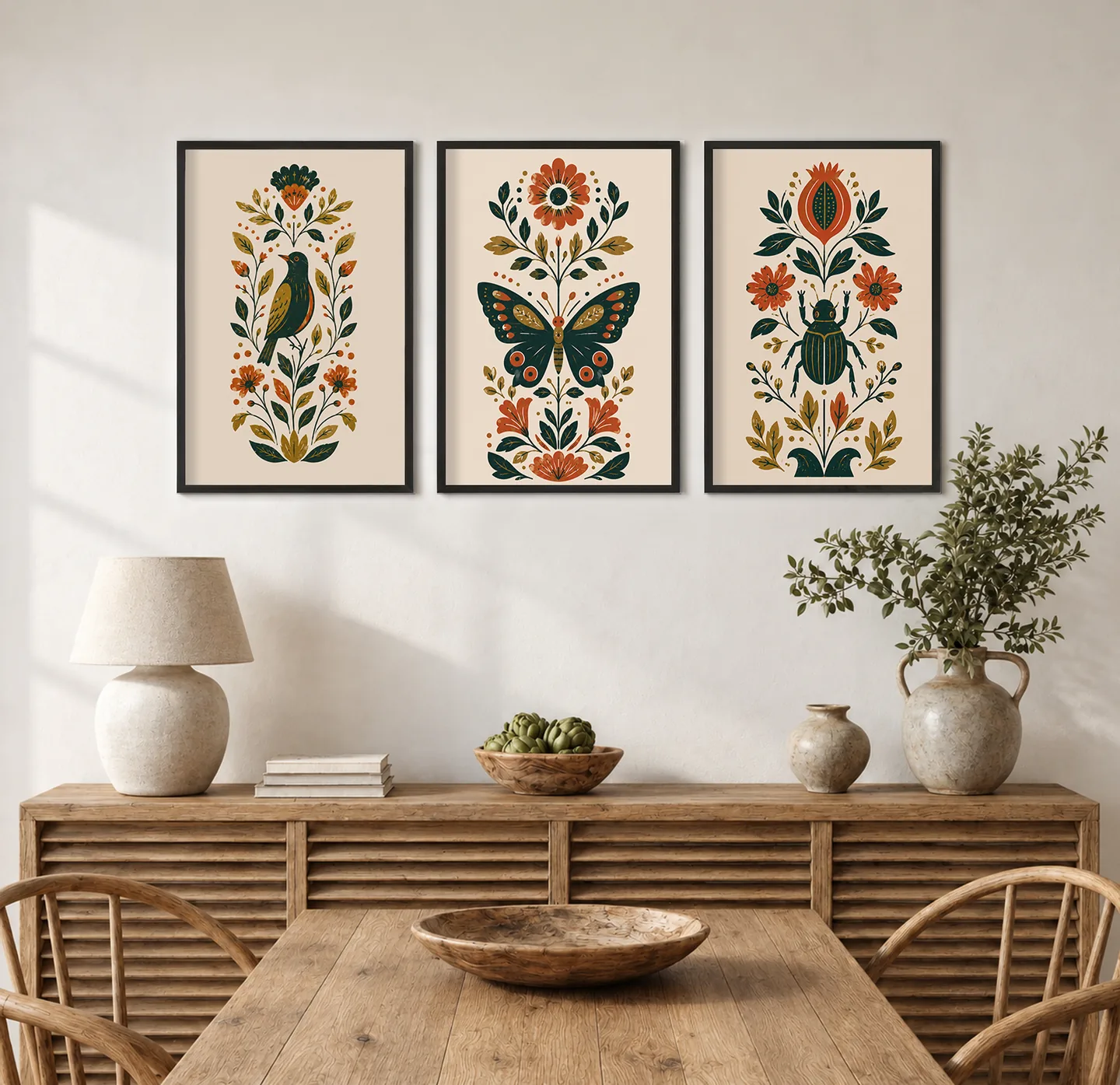Folk garden — interior mockup