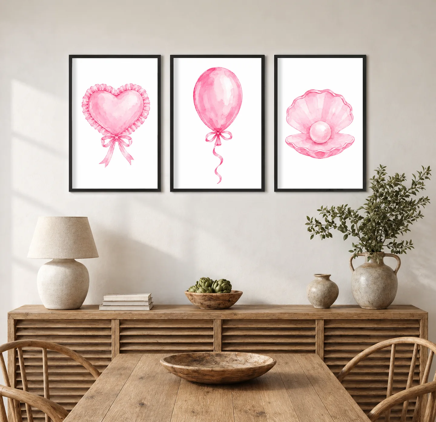 Pink celebration — interior mockup
