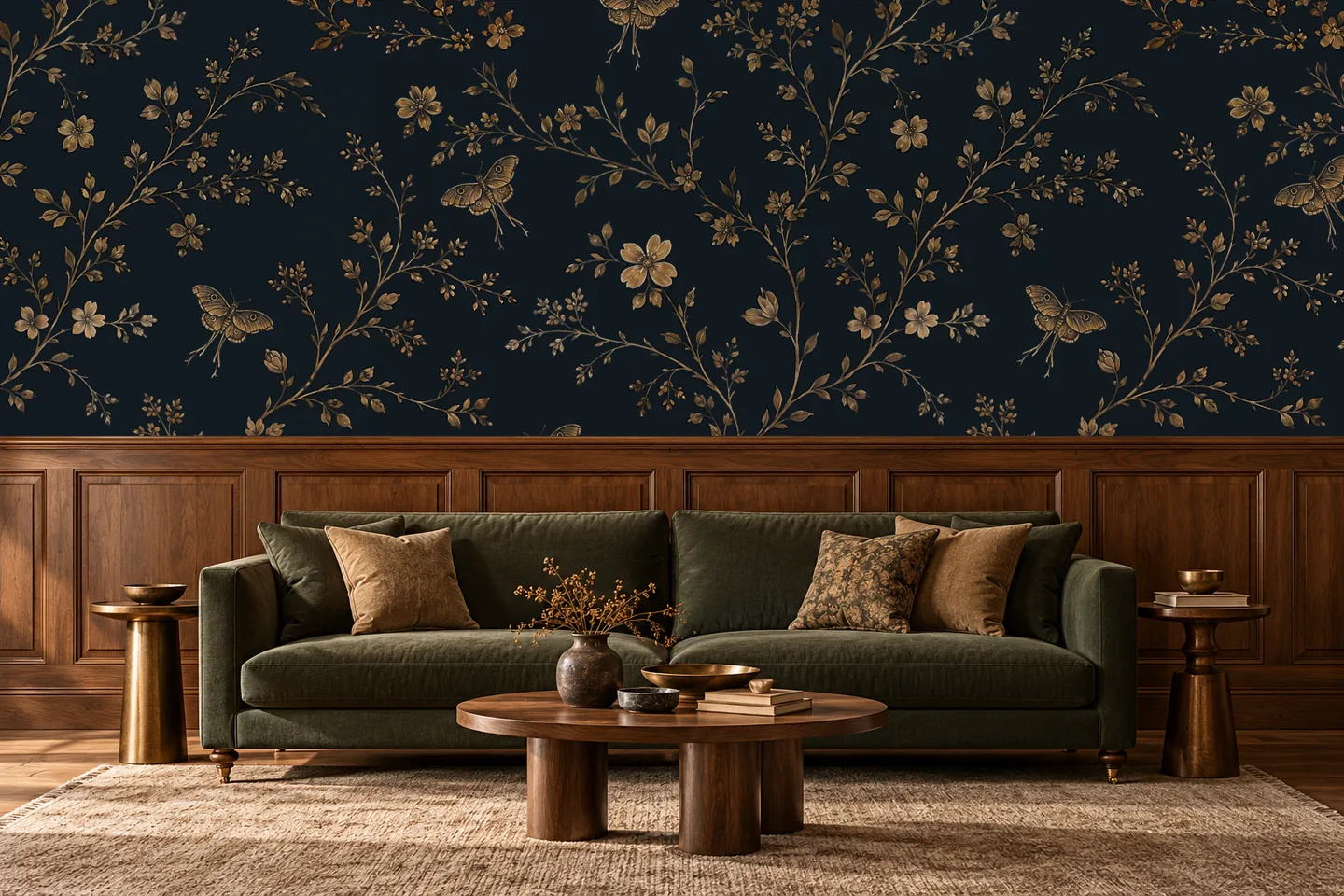 Night garden — interior mockup