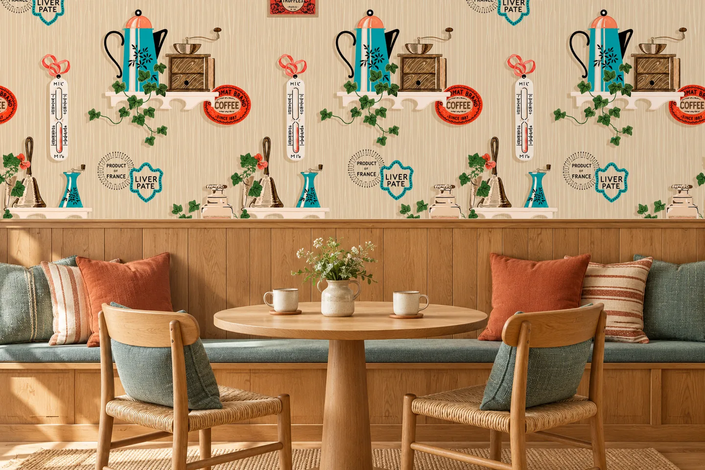 Vintage pantry — interior mockup