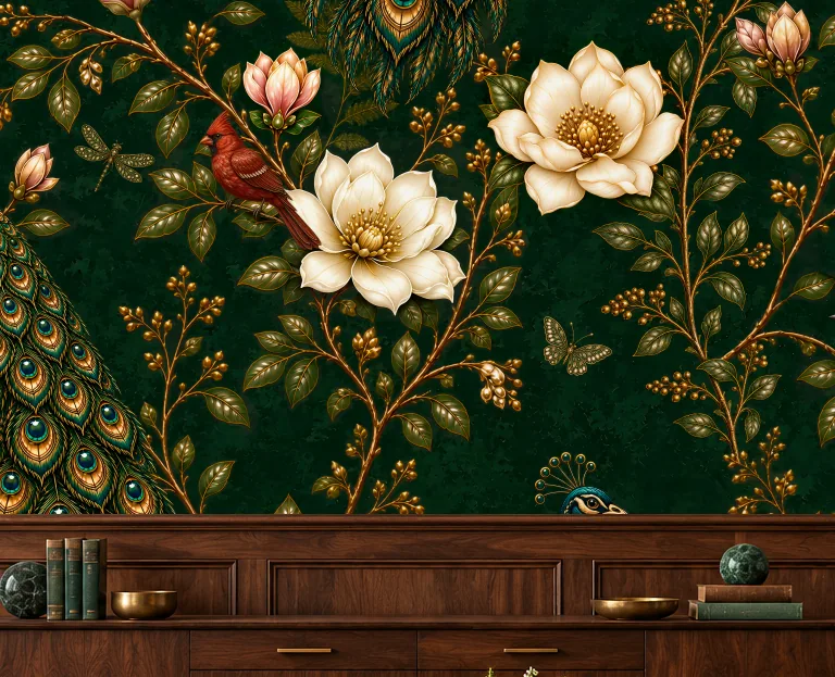 Peacock garden — mockup 3